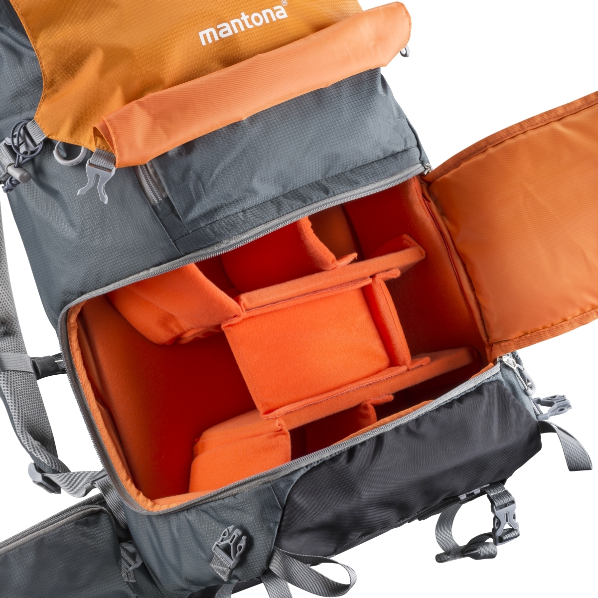 Mantona Kamerarucksack elementsPro 50 grau orange