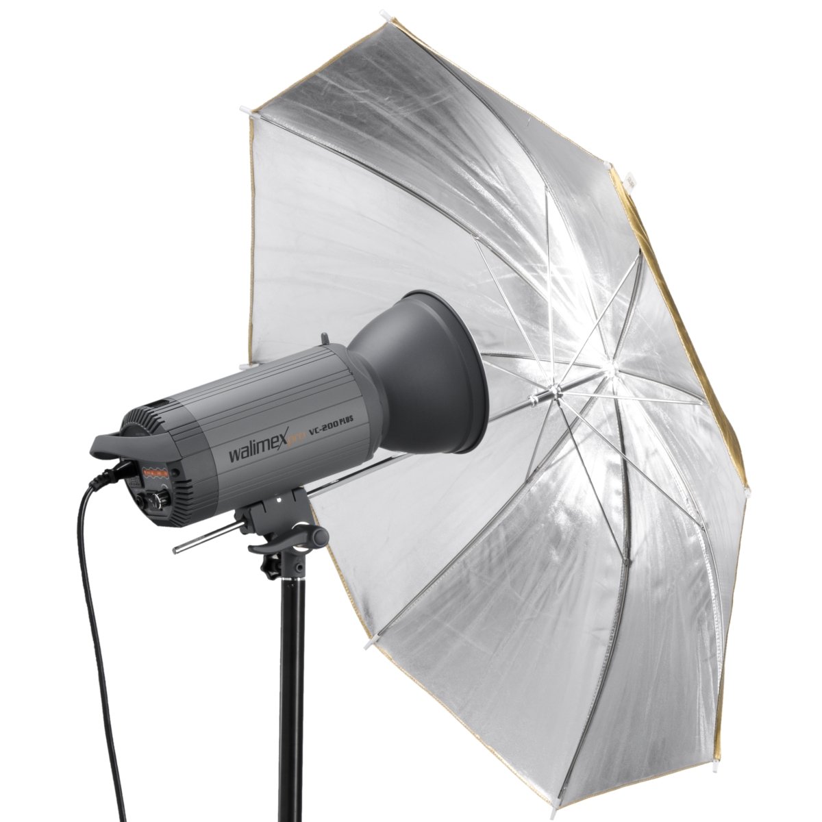 Walimex pro 2in1 Reflexschirm gold/silber, 84cm