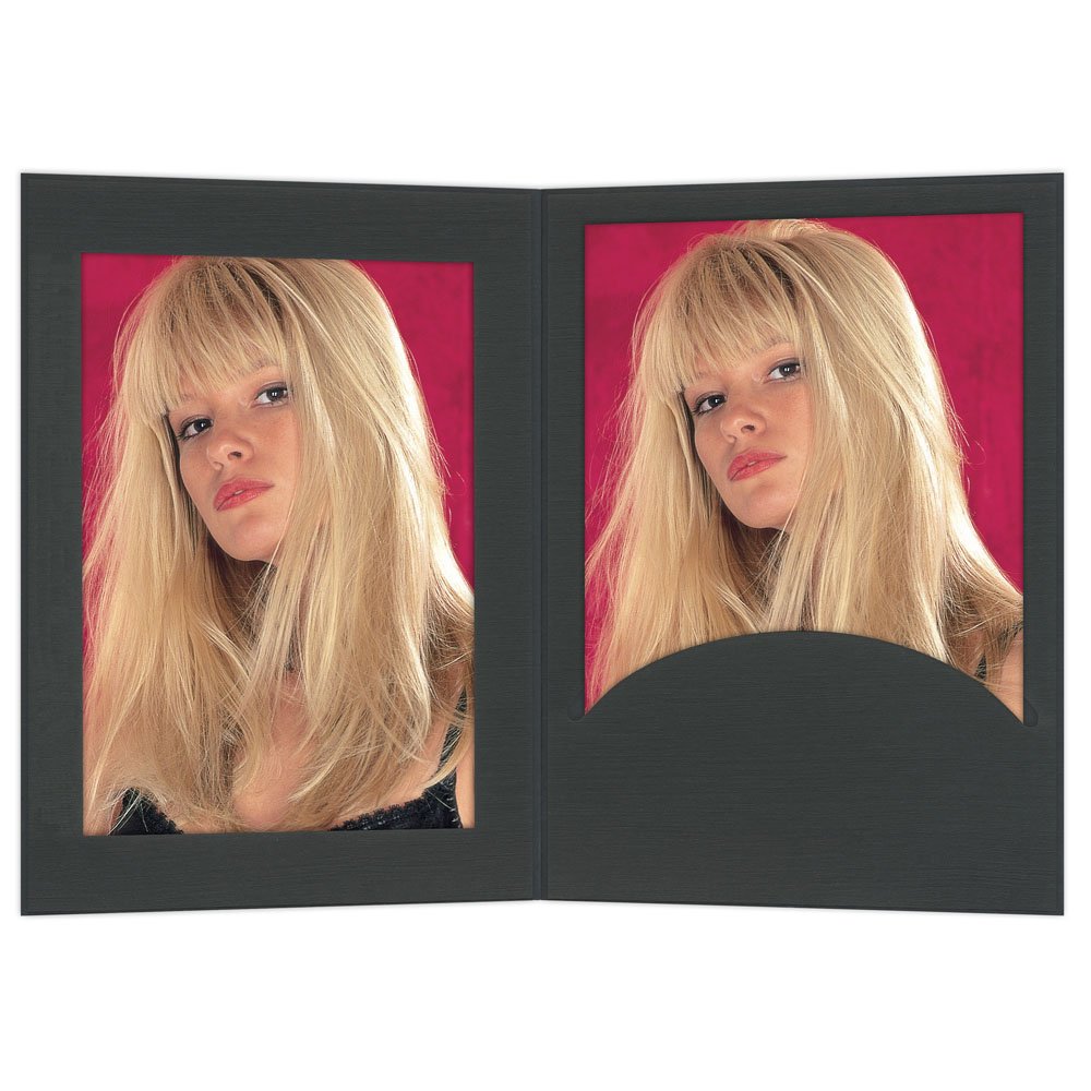 Portrait 10x15 schwarz mit Passepartout und Schlitz