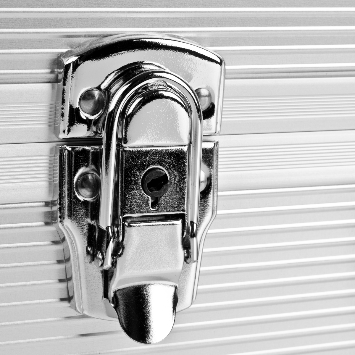 Mantona Aluminium Foto-Koffer Basic M, silber