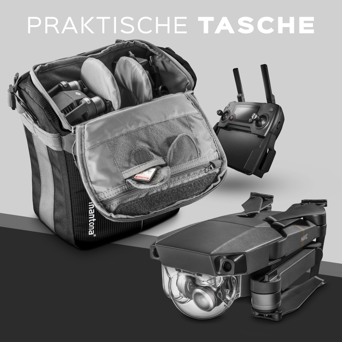 Mantona elements Outdoor Rucksack schwarz