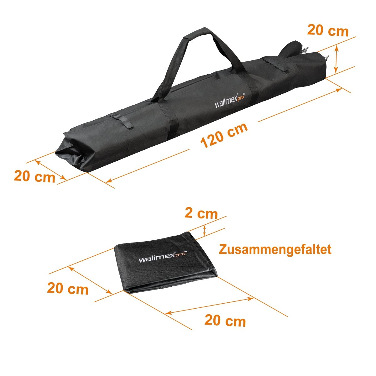 Walimex pro Stativtasche Vario 120 für 3 Stative bis 120 cm