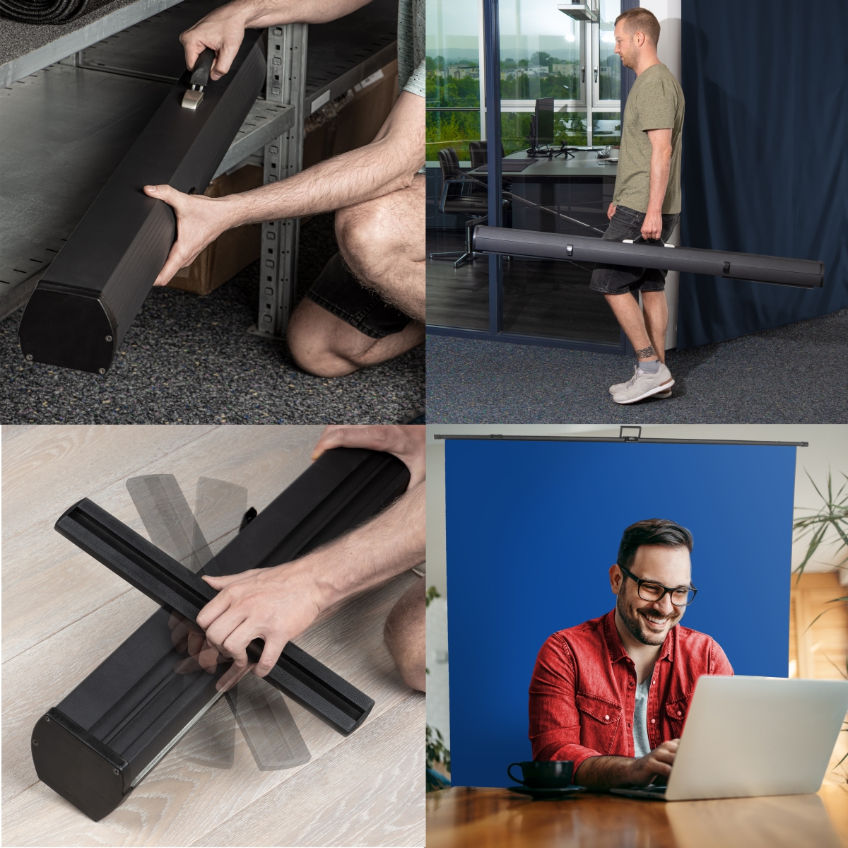 Walimex pro Roll-up Panel Hintergrund blau 210x220