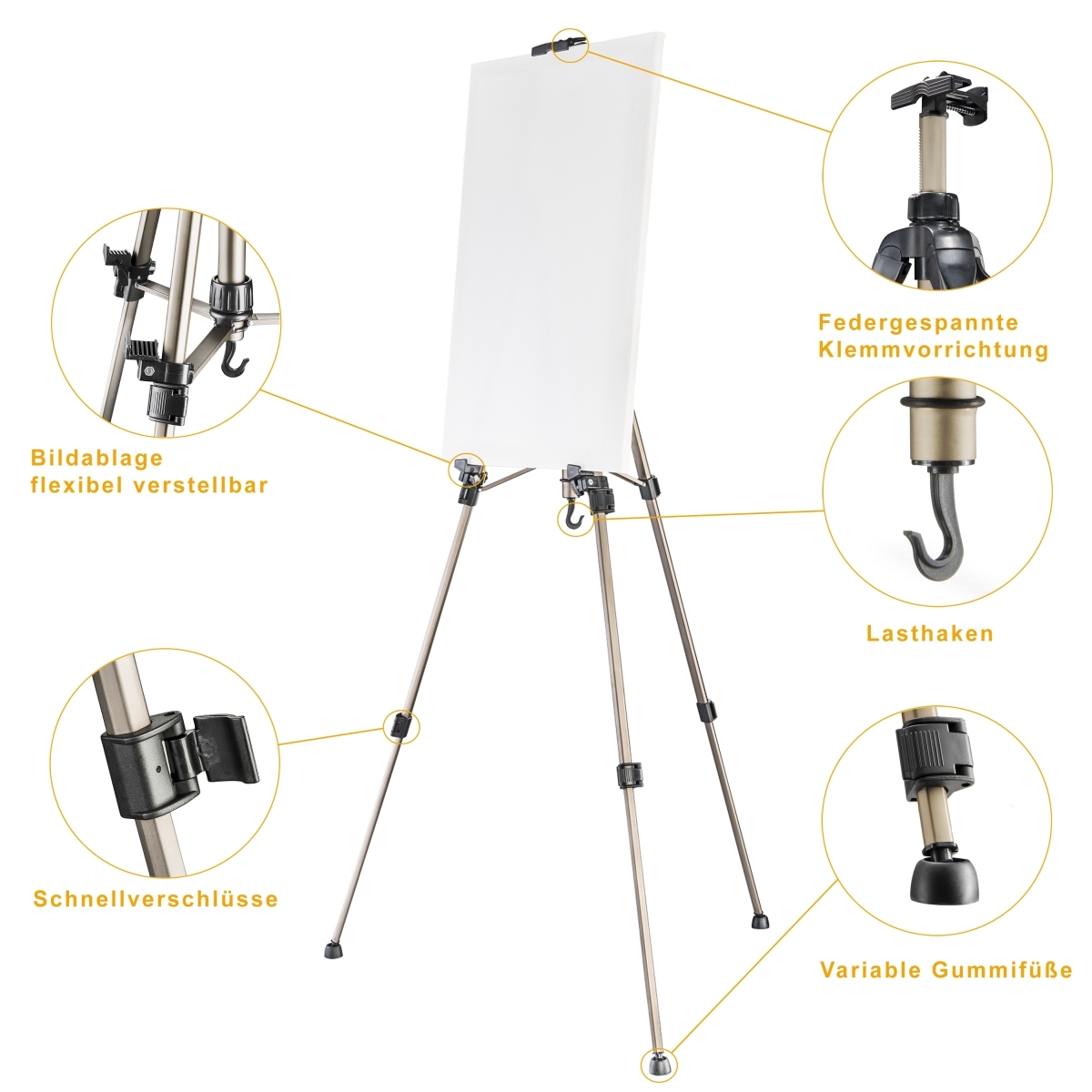 Mantona Malstaffelei, 155cm bronze