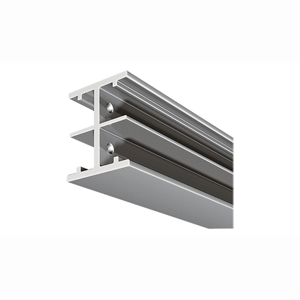 Hensel 2 Meter Laufschiene DOPPEL-E schwarz eloxiert