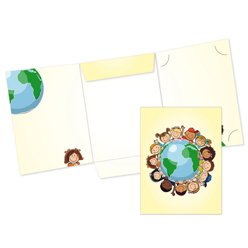 Kombi-Einlegemappe Motiv Kinder dieser Welt