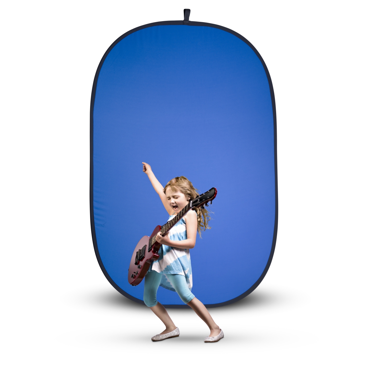 Walimex pro 2in1 Falthintergrund grau/blau, 180x210cm