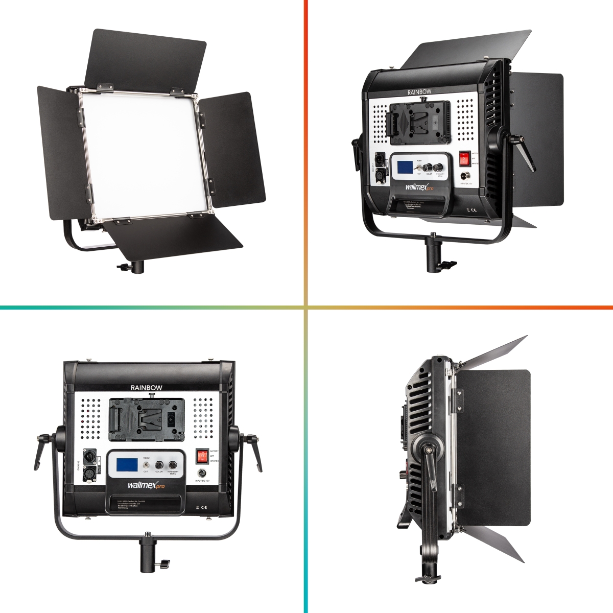 Walimex pro LED Rainbow 50W RGBWW Set 1 (1x Rainbow 50W, 1x Lampenstativ GN-806)