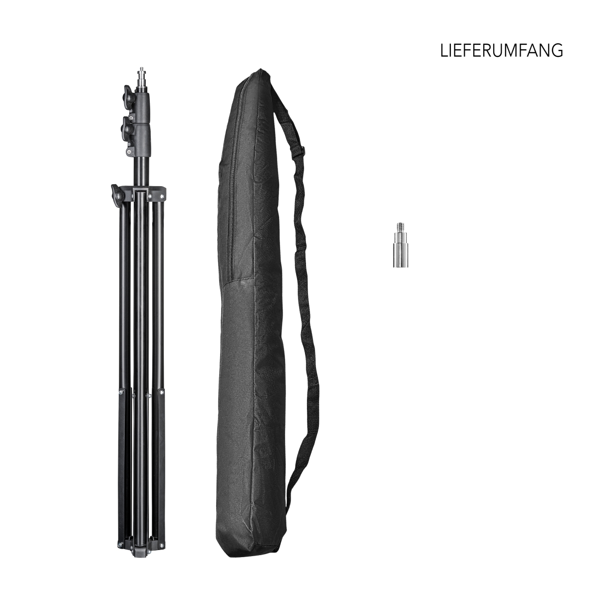 Walimex pro FT-8051 Lampenstativ 260cm mit Federdämpfung