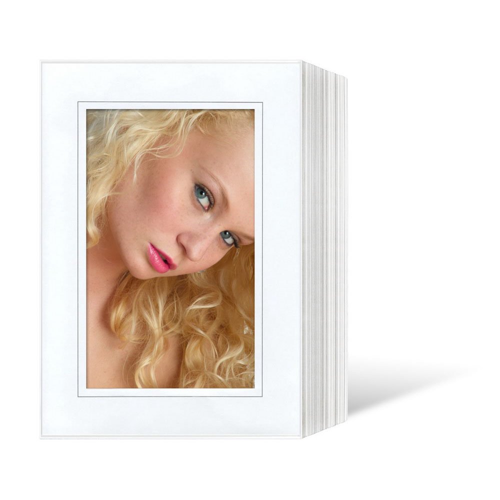 Endlos 10x15 weiß mit grauer Umrandung