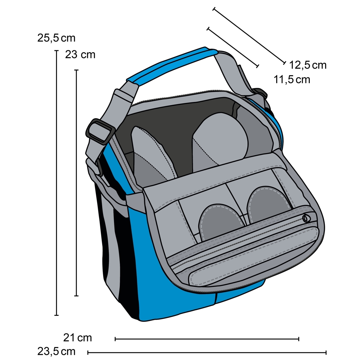 Mantona Elements Outdoor Rucksack blau