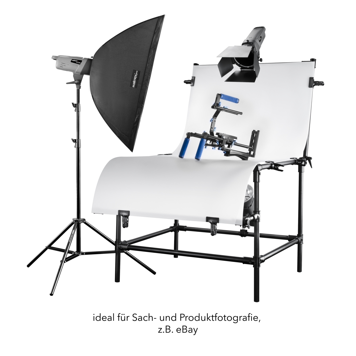 Walimex Aufnahmetisch Basic L, Aufnahmehöhe 80cm