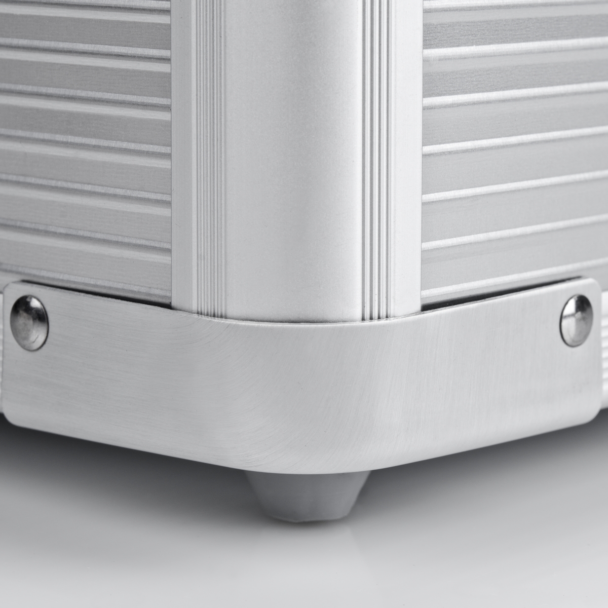 Mantona Aluminium Foto-Koffer Basic M, silber