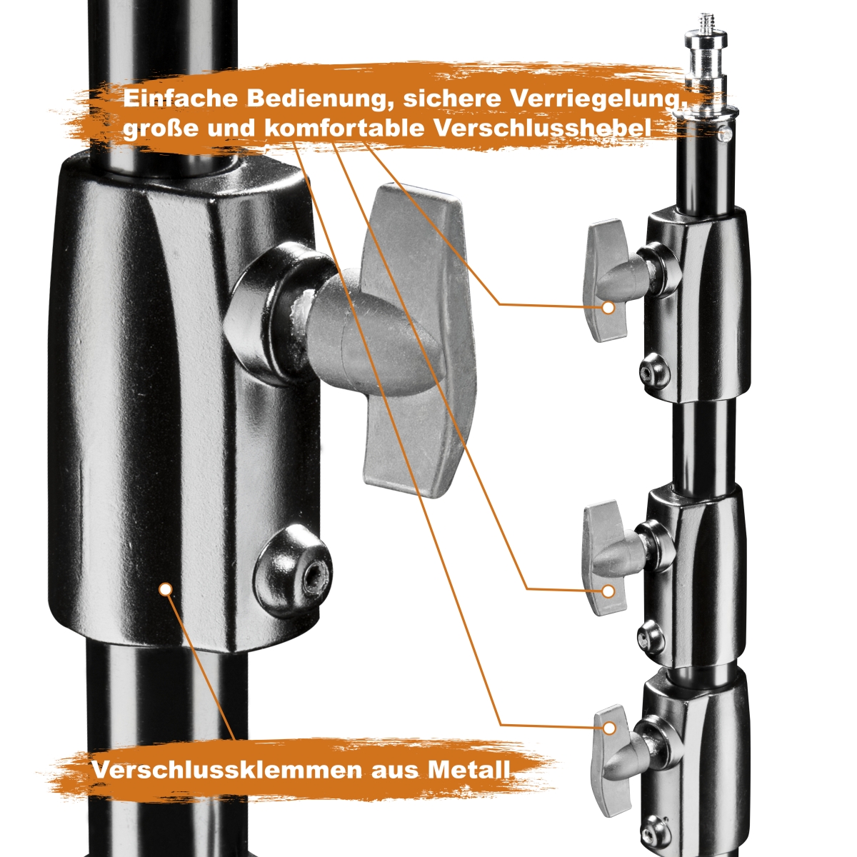 Walimex pro Lampenstativ AIR 355cm mit Luftdämpfung