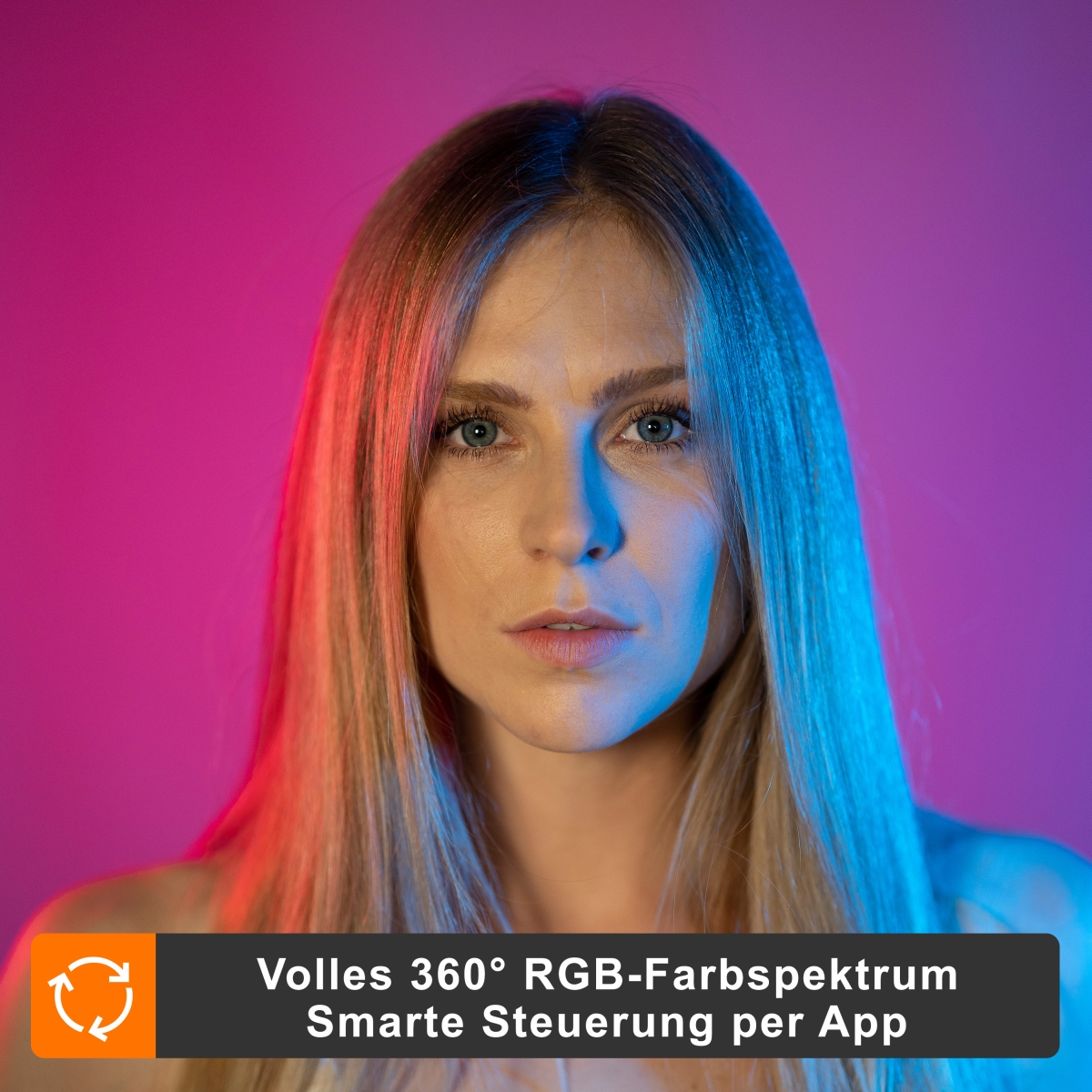 Walimex pro LED Rainbow 60W RGBW Ringleuchte Set 2