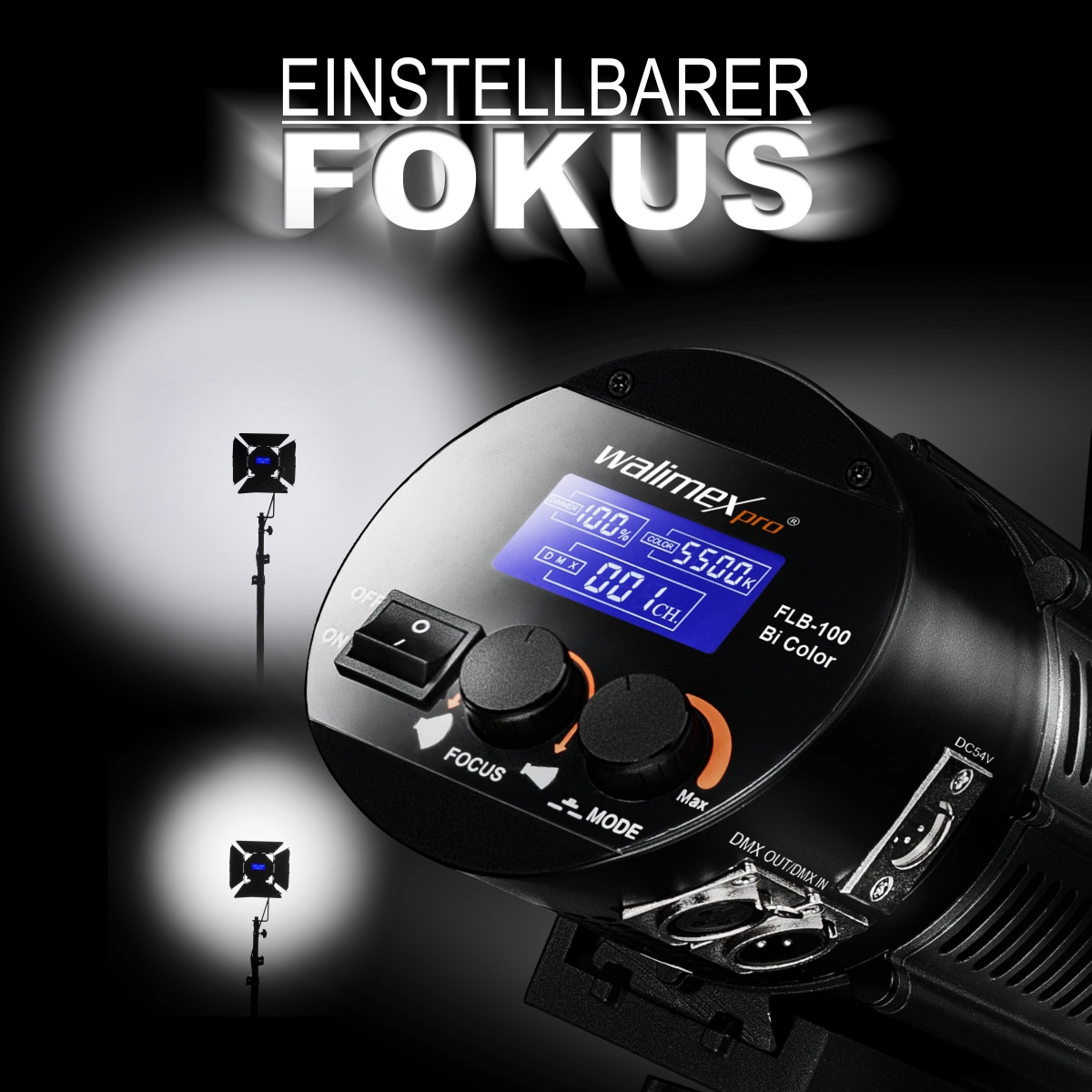 Walimex pro Fresnel LED FLB-100 Bi Color Brightlight