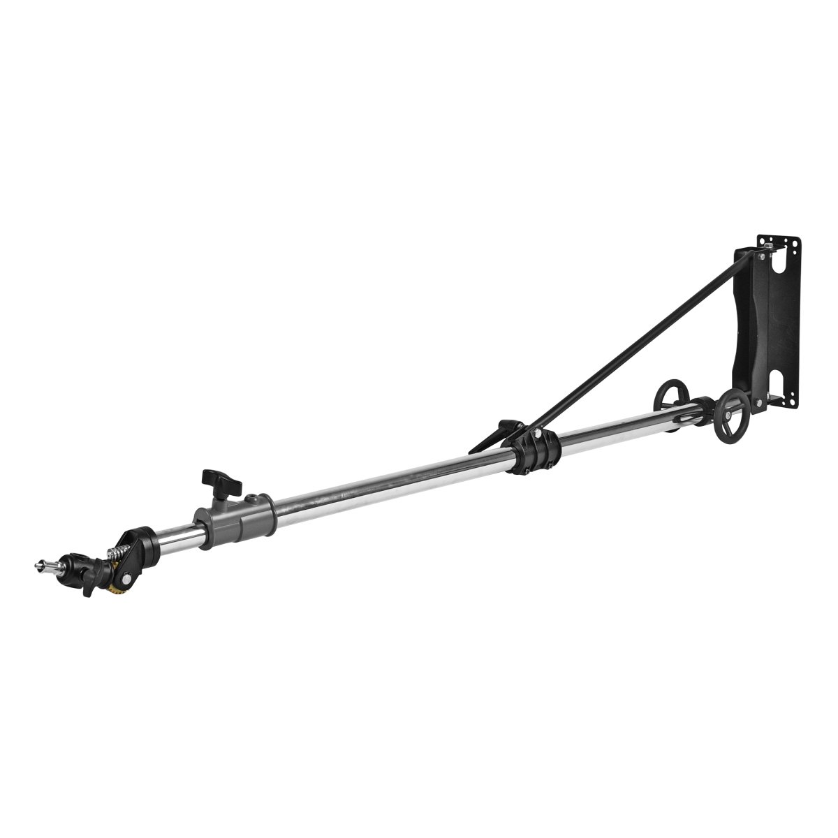 Walimex pro Wand-Lampenstativ Heavy Duty Deluxe mit Kurbel, 136-220cm