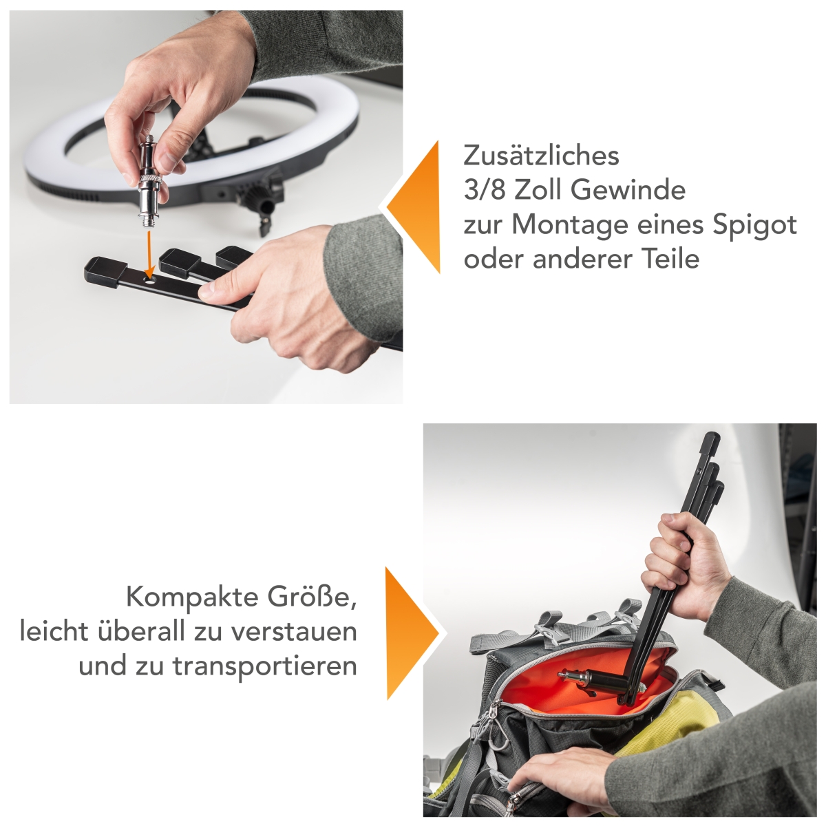 Walimex pro Boden Lampenstativ BL-K 15cm