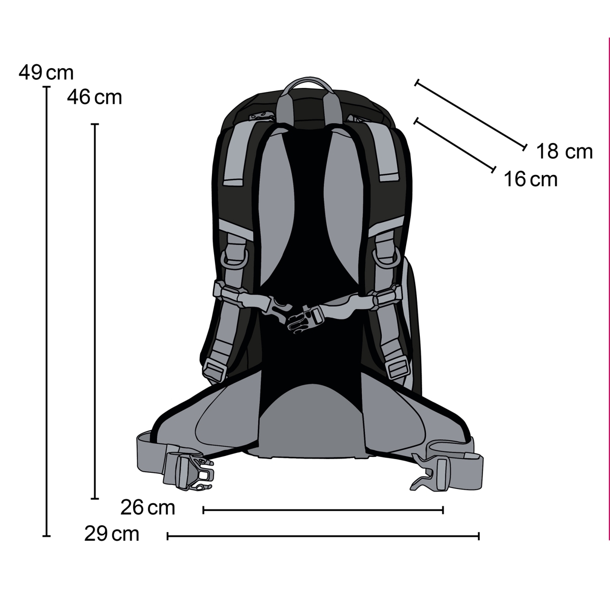 Mantona elements Outdoor Rucksack schwarz