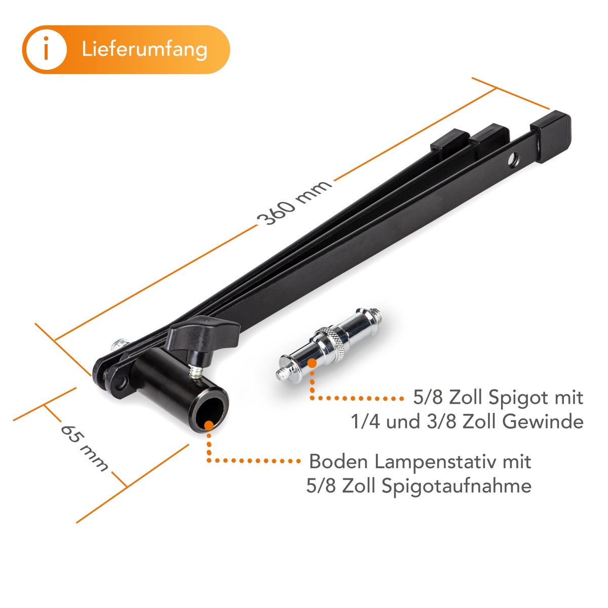 Walimex pro Boden Lampenstativ BL-K 15cm