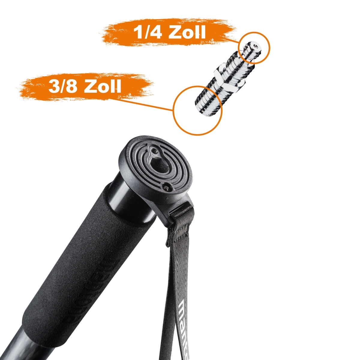 Mantona Pro ONE 165C Carbon Einbeinstativ 165cm