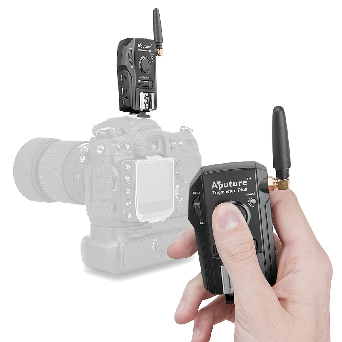 2er Set Aputure Trigmaster Plus TX1C f. Canon 550D