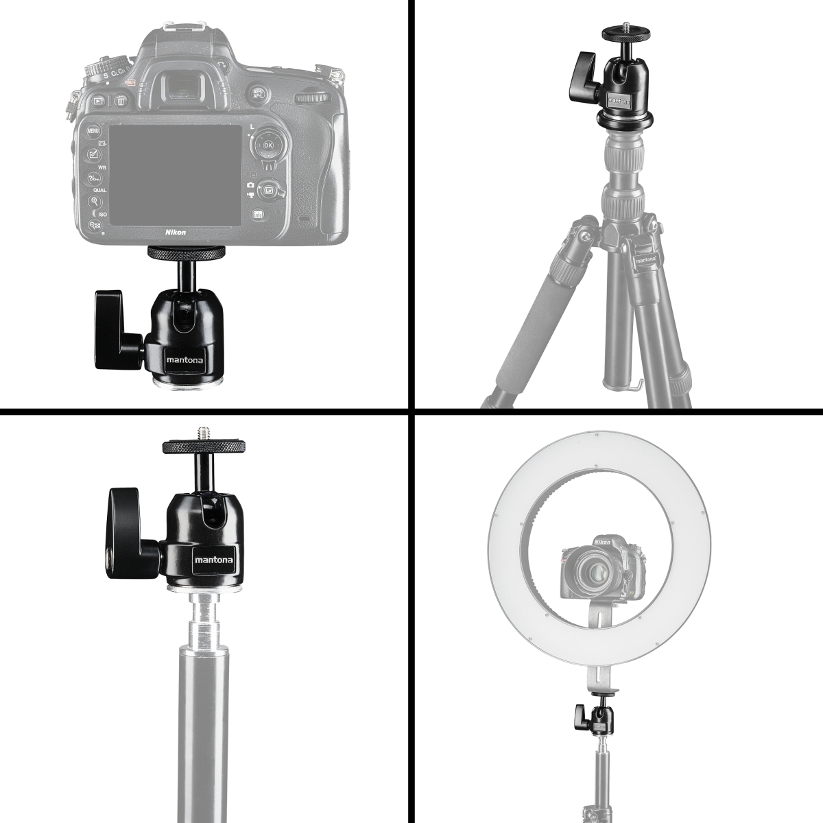 Mantona Basic Kugelkopf Small