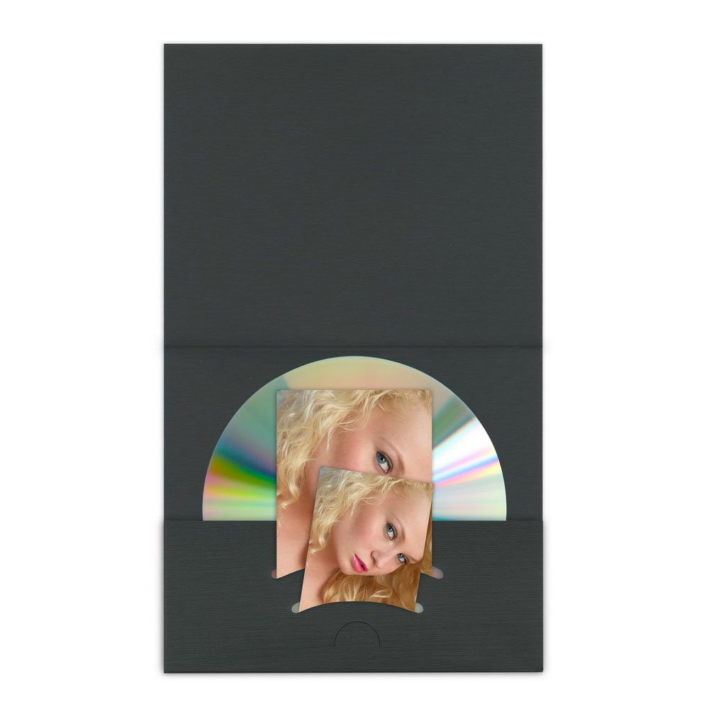 CD-/DVD Pass Kombimappe schwarz