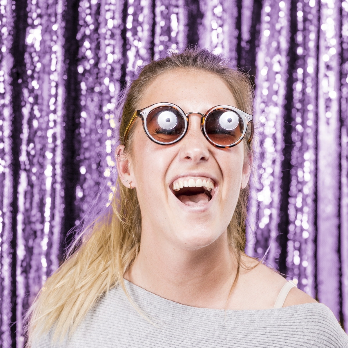 Walimex pro Paillettenhintergrund 2,6x2,4m rosa