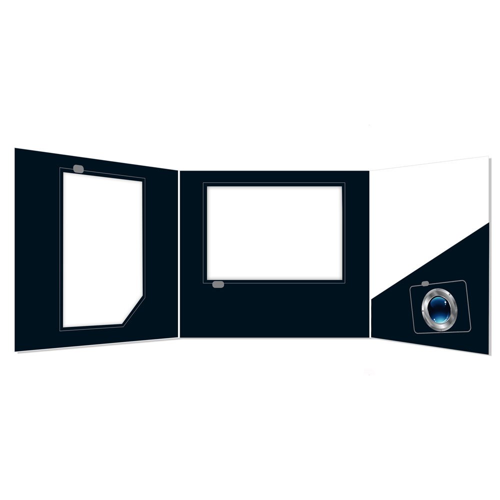 Kindermappe "Kamera" , Weißkarton - (VPE mit 25St.)