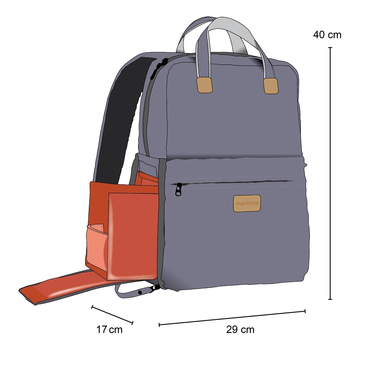Mantona Urban Companion Fotorucksack & Tasche